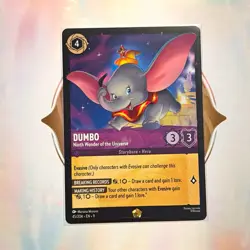 Disney Lorcana Dumbo Ninth Wonder of the Universe 45/204 Fabled Legendary - Image 1