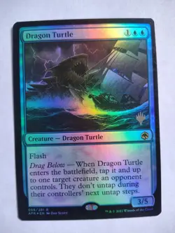 Dragon Turtle 56 Promo Pack: Adventures in the Forgotten Realms MTG Foil - Image 1