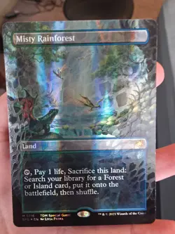 Misty Rainforest Borderless Dragonscale Foil Special Guests Tarkir Dragonstorm - Image 1