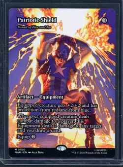 Patriotic Shield - Sword of Fire and Ice (Borderless) Marvel Universe... - Image 1