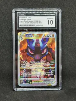 Lucario VSTAR SWSH291 SWSH: Sword & Shield Promo Cards Holo CGC Grade 10 GM - Image 1