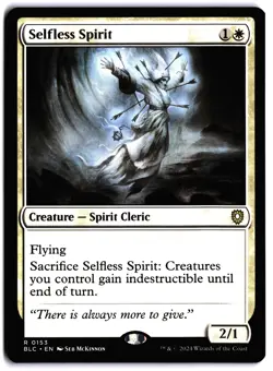 Selfless Spirit NM BLC Commander: Bloomburrow MTG - Image 1