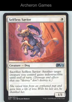 Selfless Savior 36 UC MTG Card Core Set 2021 - Image 1
