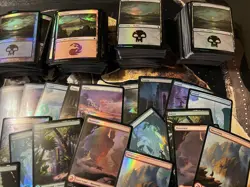 675+ Cards Magic The Gathering FOIL LOT | FULL ART & Basic LANDS + Regular Cards - Image 3