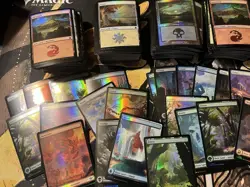675+ Cards Magic The Gathering FOIL LOT | FULL ART & Basic LANDS + Regular Cards - Image 4