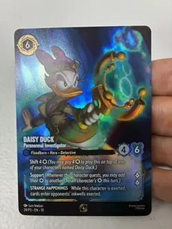Lorcana Daisy Duck Paranormal Investigator Store Championship Foil Promo 24/P3 - Image 1