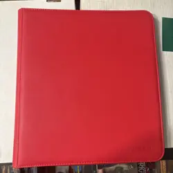 Ultra Pro - Red 12 Pocket Page Binder - MTG Magic - Opened But Not Used - Image 1