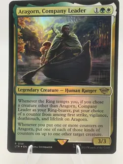 Aragorn, Company Leader Foil - NM Lord of the Rings: MTG - Image 2