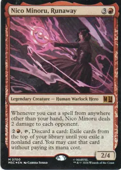 MTG: Marvel Super Heroes Commander: Foil Nico Minoru, Runaway: LP Condition - Image 1