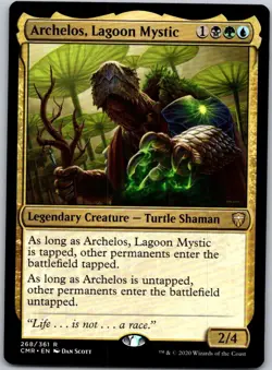 Magic the Gathering Archelos, Lagoon Mystic Commander Legends MTG - Image 1