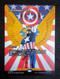 MTG Steelshaper's Gift (Borderless) Marvel Universe Eternal-Legal Regular - Image 1