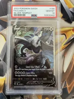 2022 Pokemon Silver Tempest 186 Lugia V PSA 10 92630442 New Cards - Image 1