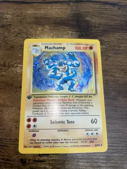 Machamp 8/102 Base Set Deck Exclusives 1st Edition Holo Rare Pokemon Card - Image 1