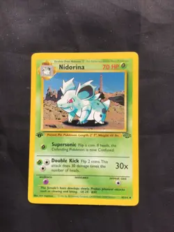 Pokemon Cards: Jungle 1st Edition Uncommon: Nidorina 40/64 - Image 1