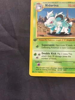 Pokemon Cards: Jungle 1st Edition Uncommon: Nidorina 40/64 - Image 5