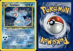Pokemon Feraligatr Holo Neo Genesis EXC Englisch Karte Card Sammlung - Image 1