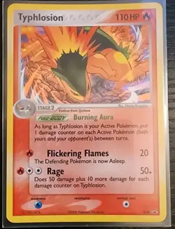 TYPHLOSION 034 RARE HOLO 2006 BLACK STAR PROMO POKEMON CARD - LP - Image 1