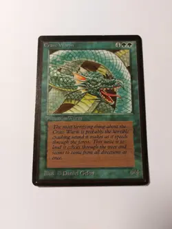 Craw Wurm (M5) Beta Magic The Gathering MTG Card - Image 1