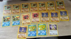 Lot Of 18 Jungle + Fossil Pokemon Cards Vintage WOTC Non-Holo Commons/Bulk - Image 1