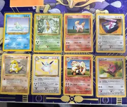 Pokemon Vintage Card Lot Of 8 (Base Set, Shadowless And 1st Edition) - Image 1