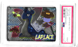 LAPLACE(Lapras) 1999 POKEMON JAPANESE MEIJI EMBOSSED PROMO CARD - PSA MINT 9 - Image 1