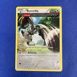Bunnelby Full Art 121/160 XY-Primal Clash Non Holo Uncommon Pokemon Card - NM - Image 1