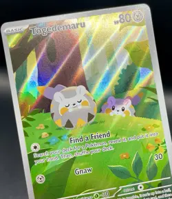Togedemaru 104/094 Phantasmal Flames Illustration Rare Holo Pokemon Card NM/M - Image 3