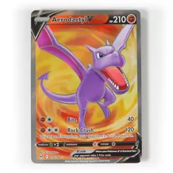 Pokemon - Aerodactyl V - 179/196 - SWSH Lost Origin - Full Art Card - Image 1