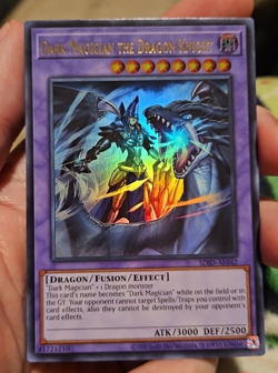 dark magician the dragon knight ultra sdid-AE042 asian english yugioh card - Image 1