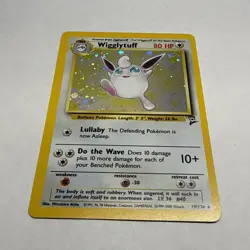 Pokemon Wigglytuff Base Set 2 Holo Rare Card 19/130 English WOTC Vintage Clean - Image 5
