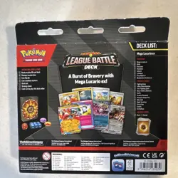 Pokemon TCG League Battle Deck Mega Lucario ex 60-Card Foil Deck English 2024 - Image 2