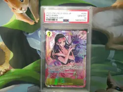 PSA 10 Nico Robin SR Alternate Art EB03-055 2025 Japanese JP ONE PIECE Card - Image 1