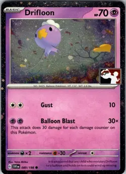 Drifloon Common Prize Pack Series Cards 089/198 NM - Image 1