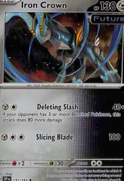 Iron Crown Rare SV08: Surging Sparks 132/191 NM Holo - Image 1