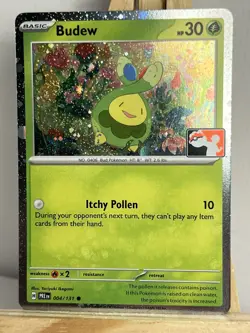 Pokemon TCG | Budew 004/131 | Prize Play Stamped Cosmos Holo Foil | Prismatic - Image 1