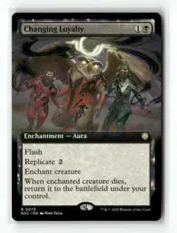 Changing Loyalty Extended Art 73 MTG SOC R NM - Image 1