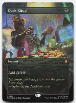 Dark Ritual (Borderless) 131 TMC Magic: The Gathering P Foil NM - Image 1