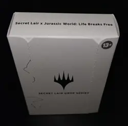 MTG Secret Lair Jurassic World: Life Breaks Free Non-Foil Sealed Pen Mark On Box - Image 2