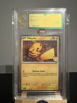 Pikachu 051/162 30th Anniversary Stamped 2026 Pokemon Day Promo OG 10 GEM MINT - Image 1