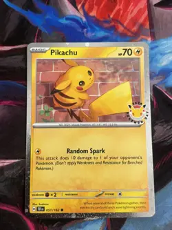 Pikachu 051/162 Pokemon Day 2026 Stamped Cosmo Holo NM - Image 1