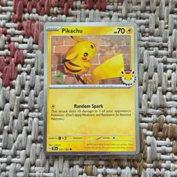 Pikachu 051/162 30th anniversary 2026 pokemon day - Image 1