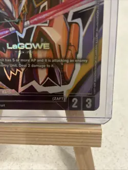 Gundam Trading Card Game LaGOWE Alternate Alt Art GD01-050 R+ AA Foil Rare - Image 4
