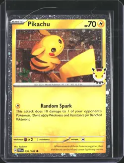 Pikachu (Pokemon Day 2026) 051/162 Holo NM/M - Image 1