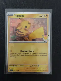 Pikachu Pokemon Day 2026 051/162 30th Anniversary Promo Pokemon NM - Image 1