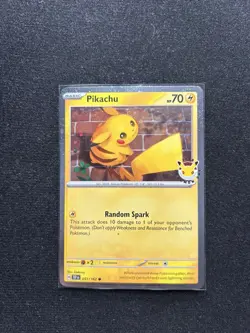 Pikachu (Pokemon Day 2026) 051/162 NM Holo Pokemon - Image 1