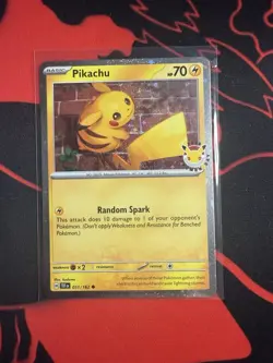 Pokemon TCG 051/162 Pikachu 2026 Pokemon Day Stamped Promo Card | Near Mint! - Image 1
