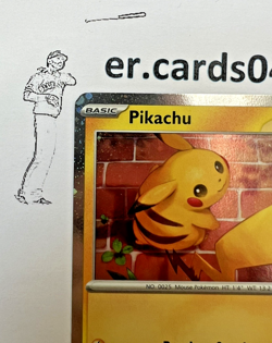 Pikachu 051/162 Pokemon Day 2026 Holo Promo Pokemon Card - LP - Image 2