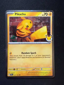 Pokemon TCG Pikachu 051/162 – Pokemon Day 2026 – Cosmos Promo – NM - Image 2
