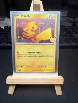 Pokemon TCG Pikachu 051/162 – Pokemon Day 2026 – Cosmos Promo – NM - Image 2