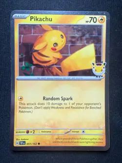 Pokemon TCG Pikachu 051/162 – Pokemon Day 2026 – Cosmos Promo – NM - Image 3